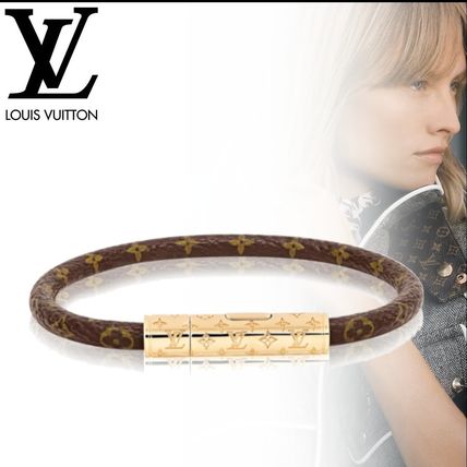 Louis Vuitton 2019 20AW Unisex Leather Bracelets M6334E M6334F M6334G 