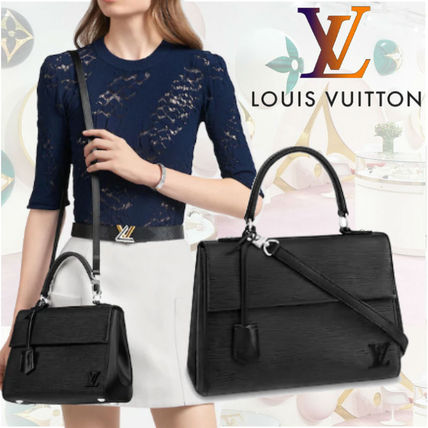 Louis Vuitton EPI Casual Style 2WAY Plain Leather Elegant Style Logo Handbags 