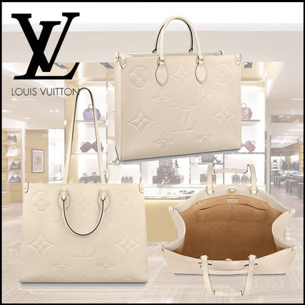 Louis Vuitton Monogram Leather Elegant Style Logo Totes M45081 
