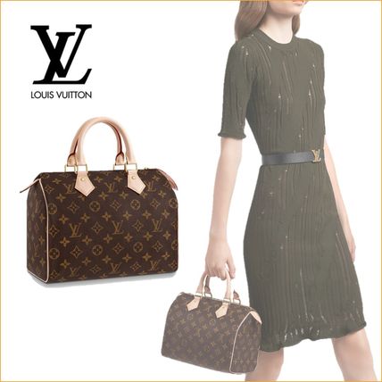 Louis Vuitton SPEEDY Monogram Leather Logo Handbags M41109 