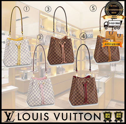 Louis Vuitton NEONOE Monogram Unisex Street Style Logo Shoulder Bags 