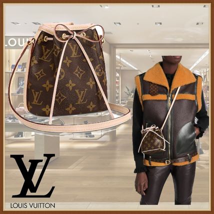 Louis Vuitton NOE Monogram Casual Style Canvas Leather Crossbody Logo M41346 