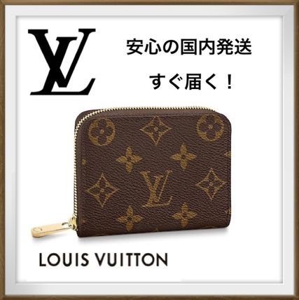 Louis Vuitton MONOGRAM Unisex Leather Folding Wallet Long Wallet Small Wallet Logo 