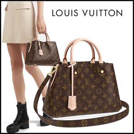 Louis Vuitton MONOGRAM Street Style Leather Logo Shoulder Bags 