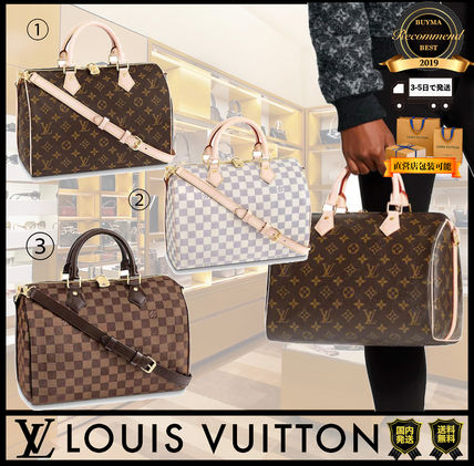 Louis Vuitton Monogram Unisex Street Style Logo Handbags 