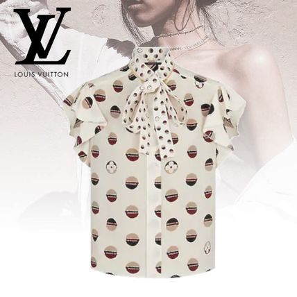 Louis Vuitton 2020 21AW Dots Monogram Casual Style Silk Short Sleeves Elegant Style 1A842W 
