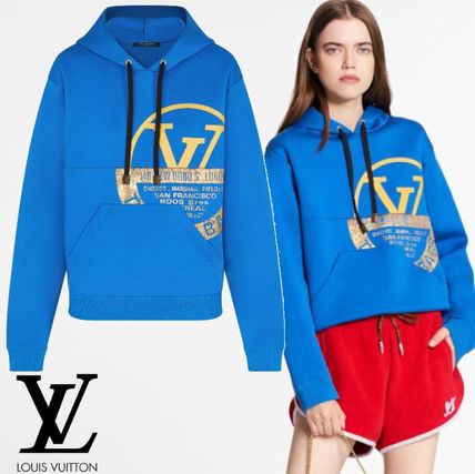 Louis Vuitton MONOGRAM 2020 21AW Monogram Unisex Blended Fabrics Long Sleeves Medium Logo