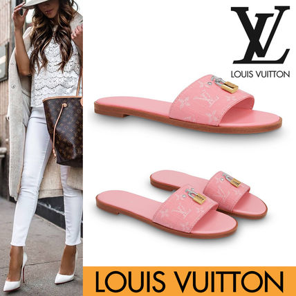 Louis Vuitton MONOGRAM Monogram Casual Style Blended Fabrics Flip Flops 
