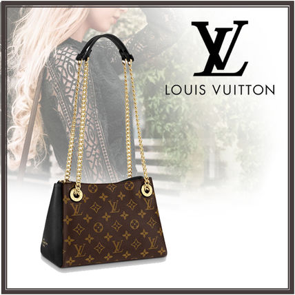 Louis Vuitton MONOGRAM 2020 SS Monogram Casual Style Calfskin Chain Plain Leather 