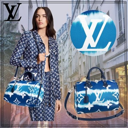 Louis Vuitton SPEEDY 2020 SS Monogram Unisex Street Style 2WAY Leather Crossbody Logo M45146 