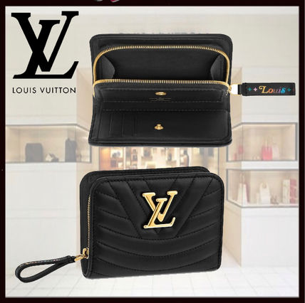 Louis Vuitton Leather Long Wallet Logo Coin Cases M63789 