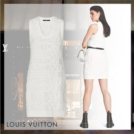 Louis Vuitton 2020 21AW Short Wool Sleeveless Dresses 1A84GT 