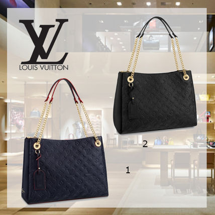 Louis Vuitton Monogram 2WAY Chain Leather Totes M43758 M43759 