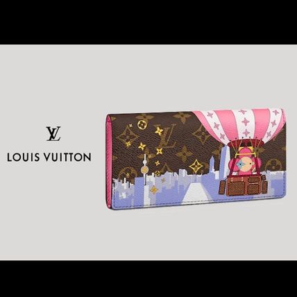 Louis Vuitton PORTEFEUILLE SARAH 2019 Cruise Monogram Canvas Leather Long Wallet Long Wallets 