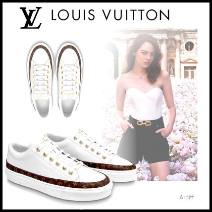 Louis Vuitton MONOGRAM 2020 SS Monogram Casual Style Unisex Leather Logo Low Top Sneakers