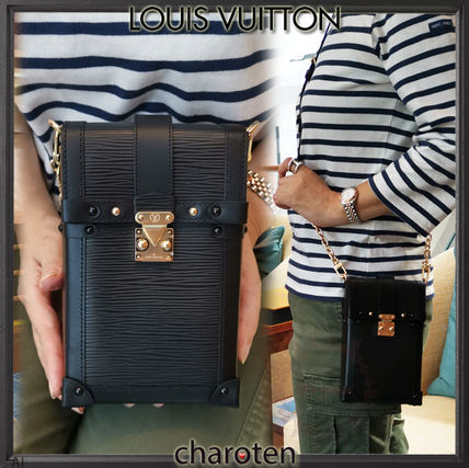 Louis Vuitton EPI 2019 20AW Unisex Calfskin 2WAY Chain Plain Elegant Style Crossbody 