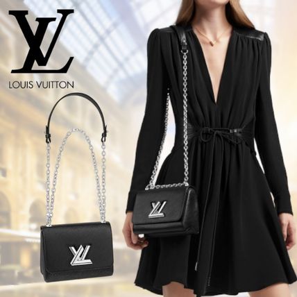 Louis Vuitton TWIST 2020 SS Casual Style 2WAY Chain Plain Leather Party Style M50332 