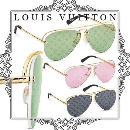 Louis Vuitton MONOGRAM 2020 SS Unisex Studded Street Style Tear Drop Sunglasses Z1172E Z1174E Z1179E 