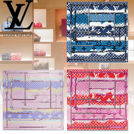 Louis Vuitton MONOGRAM Monogram Casual Style Silk Tie dye Elegant Style Logo M76132 M76185 M76131 