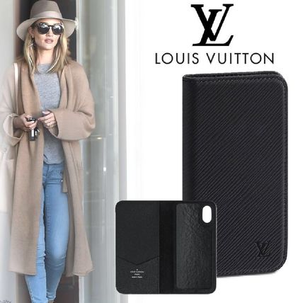 Louis Vuitton EPI 2019 20AW Unisex Leather iPhone X iPhone XS Logo Smart Phone Cases 