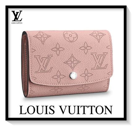 Louis Vuitton MAHINA Monogram Leather Folding Wallet Folding Wallets M62542 M62541 M62540 
