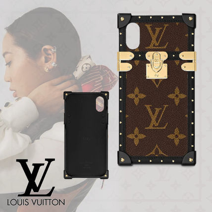 Louis Vuitton MONOGRAM 2020 SS Unisex Leather iPhone X iPhone XS Logo Smart Phone Cases 