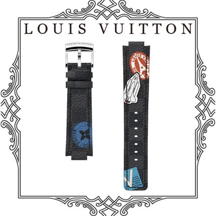 Louis Vuitton DAMIER GRAPHITE Tambour Damier Graphite World Tour Canvas Strap R15969 