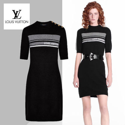 Louis Vuitton Short Logo Dresses 