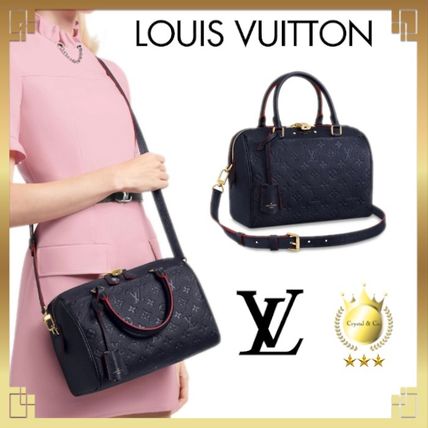 Louis Vuitton SPEEDY 2020 SS Monogram Casual Style 2WAY Bi color Leather Office Style 