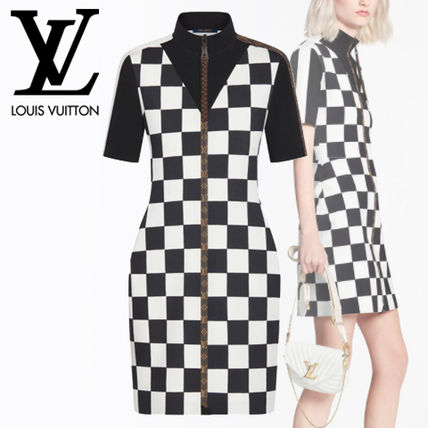 Louis Vuitton 2020 21AW Short Other Plaid Patterns Monogram Casual Style Tight Nylon 1A83RQ 