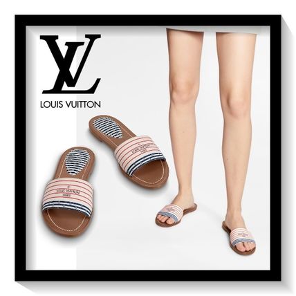 Louis Vuitton Lv Escale Lock It Flat Mule 1A7U3E 