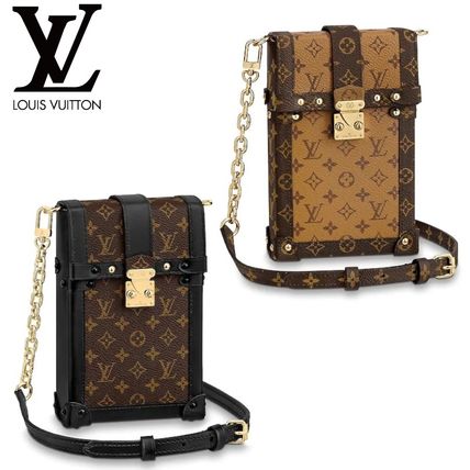 Louis Vuitton MONOGRAM Vertical Trunk Pochette M63913 M67873 