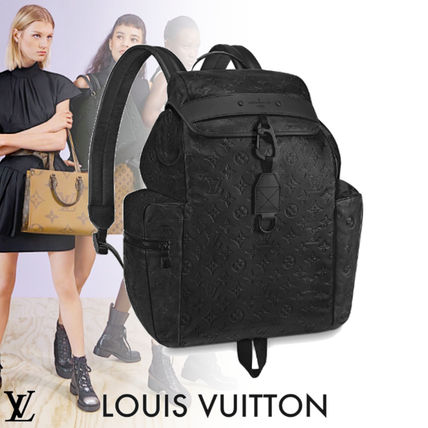 Louis Vuitton 2020 SS Monogram Casual Style Unisex Blended Fabrics Street Style A4 