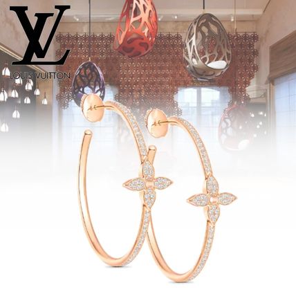 Louis Vuitton 2020 SS Idylle Blossom Hoops Pink Gold And Diamonds Q96839 