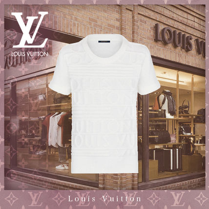 Louis Vuitton 2020 21AW Crew Neck Monogram Wool Blended Fabrics Short Sleeves