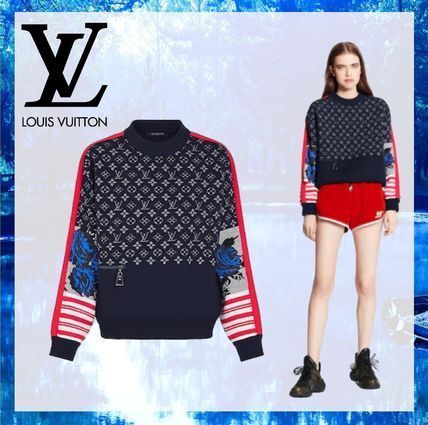 Louis Vuitton Monogram Patchwork Sweater In Wool And Cashmere 1A83IR 