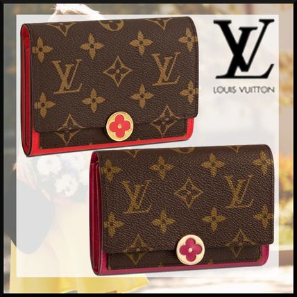 Louis Vuitton 2018 SS Flore Compact Wallet M64587 M64588 