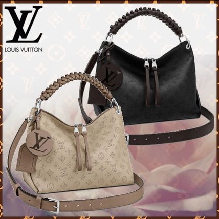 Louis Vuitton MAHINA 2020 SS Monogram Blended Fabrics 2WAY Leather Elegant Style 