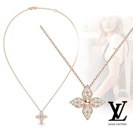 Louis Vuitton 2020 SS Diamond Blossom Pendant Pink Gold And Diamonds Q93522 