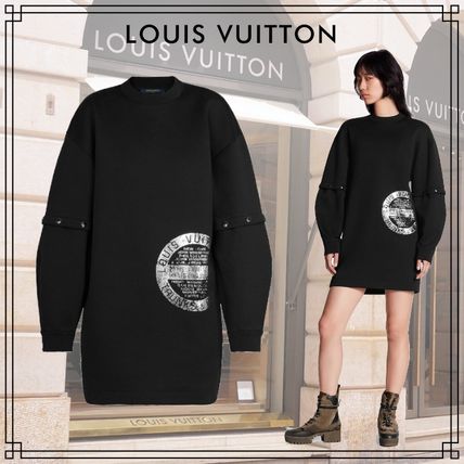 Louis Vuitton 2020 SS Crew Neck Short Casual Style Street Style Long Sleeves 1A61FR 