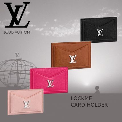 Louis Vuitton 2020 SS Plain Leather Logo Card Holders 