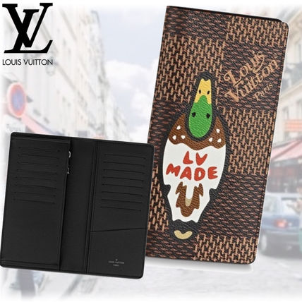 Louis Vuitton DAMIER 2020 21AW Leather Long Wallets 