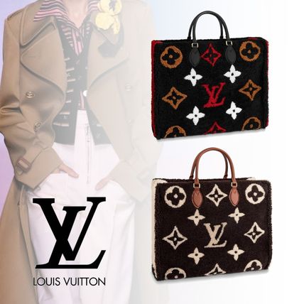 Louis Vuitton 2020 SS Monogram Blended Fabrics Leather Handbags M55420 M55421 