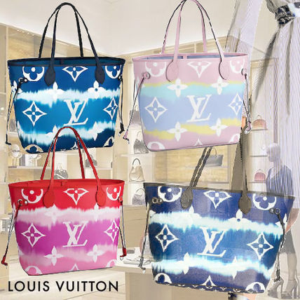 Louis Vuitton 2020 SS Monogram Casual Style Canvas Tie dye A4 Totes 