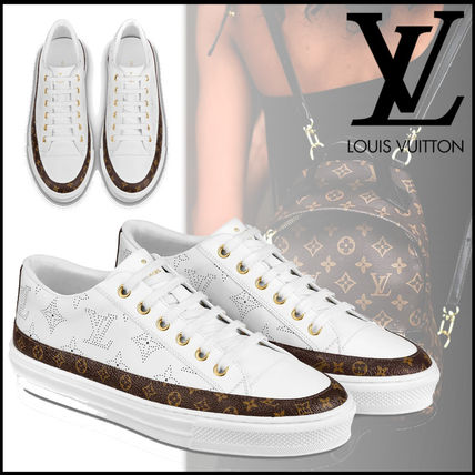 Louis Vuitton Monogram Plain Toe Rubber Sole Casual Style Street Style AJ2U7APC 