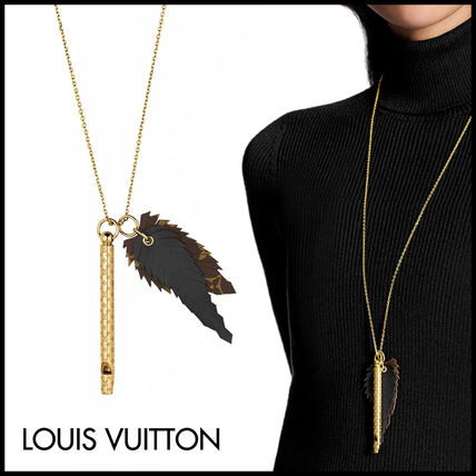 Louis Vuitton Unisex Blended Fabrics Leather Party Style Elegant Style 