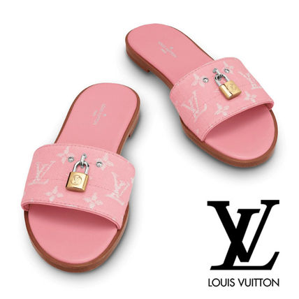 Louis Vuitton MONOGRAM Monogram Leather Sandals 
