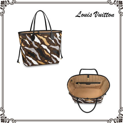 Louis Vuitton NEVERFULL 2020 SS Camouflage Monogram Casual Style Unisex Canvas Collaboration 