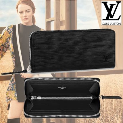 Louis Vuitton EPI 2019 SS Unisex Plain Leather Long Wallet Logo Long Wallets M60915 