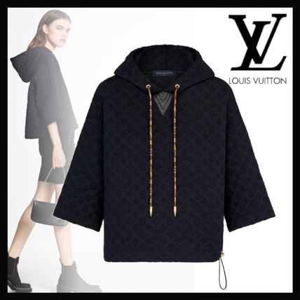 Louis Vuitton 2020 21AW Cropped Plain Cotton Logo HoodiesSweatshirts 1A83O7 